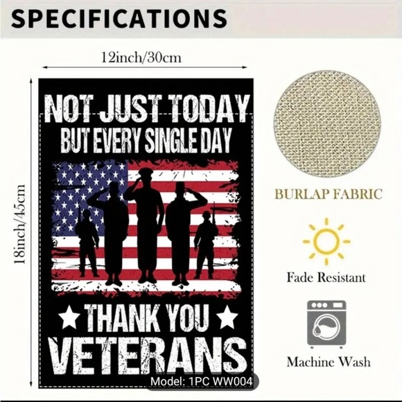 Patriotic Veterans Flag Poster - Picture 4 of 4